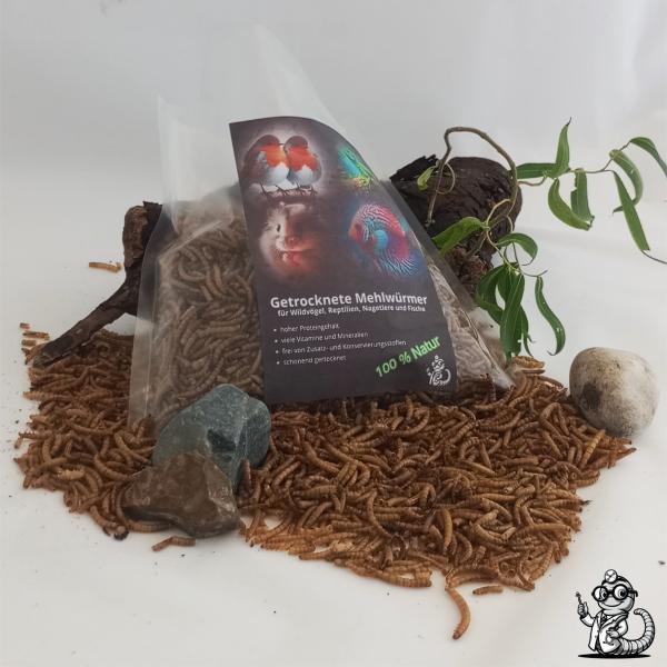 Mehlwurm getrocknet 1 bis 10 Liter